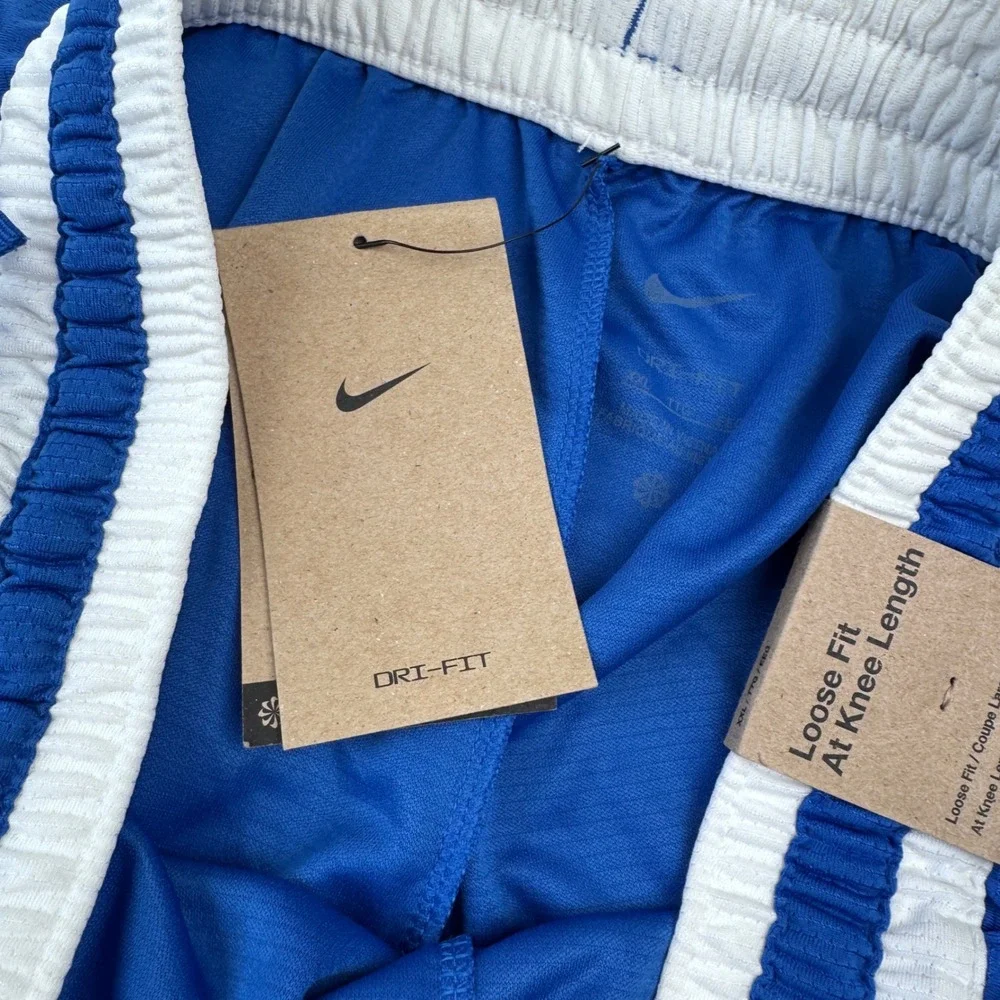 NEW Nike Men's XXL Blue Dri-Fit Basketball Shorts Loose Fit